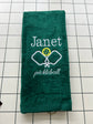 Pickleball towel with grommet